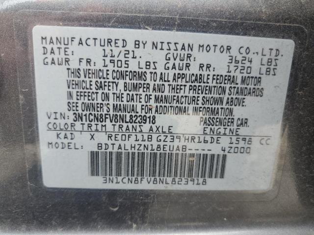 Photo 11 VIN: 3N1CN8FV8NL823918 - NISSAN VERSA SR 