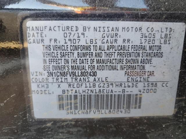 Photo 9 VIN: 3N1CN8FV9LL802430 - NISSAN VERSA SR 