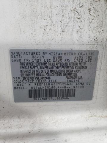 Photo 12 VIN: 3N1CN8FV9LL812486 - NISSAN VERSA SR 