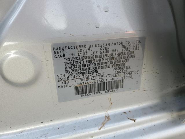 Photo 11 VIN: 3N1CN8FV9LL835265 - NISSAN VERSA SR 