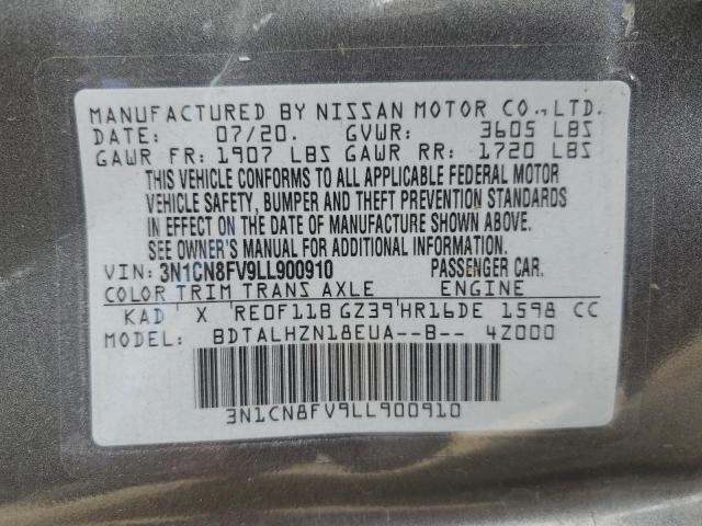 Photo 11 VIN: 3N1CN8FV9LL900910 - NISSAN VERSA 