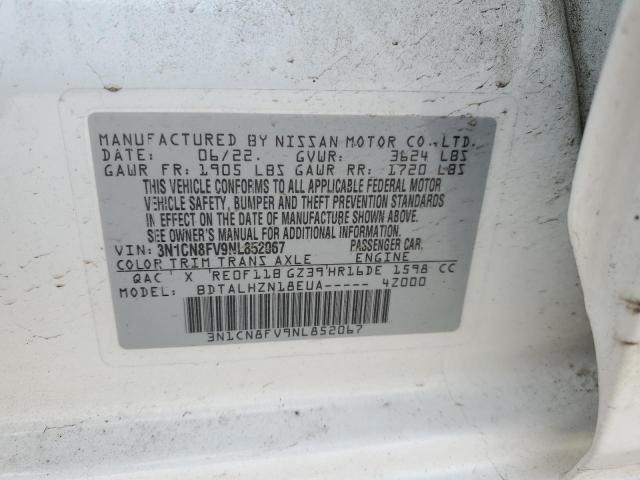 Photo 11 VIN: 3N1CN8FV9NL852067 - NISSAN VERSA SR 