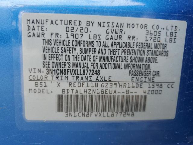 Photo 11 VIN: 3N1CN8FVXLL877248 - NISSAN VERSA 