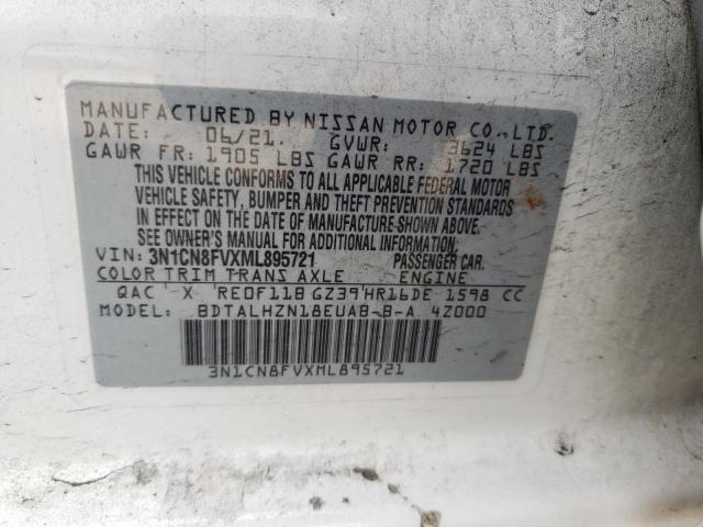 Photo 11 VIN: 3N1CN8FVXML895721 - NISSAN VERSA SR 