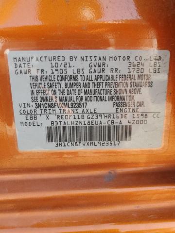 Photo 12 VIN: 3N1CN8FVXML923517 - NISSAN VERSA SR 