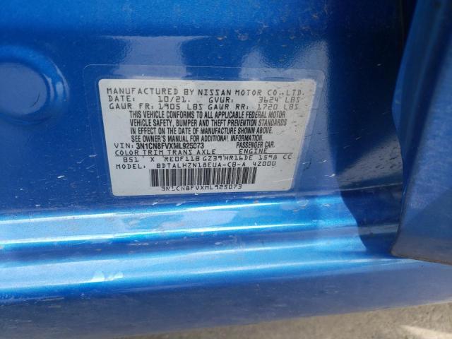 Photo 11 VIN: 3N1CN8FVXML925073 - NISSAN VERSA SR 