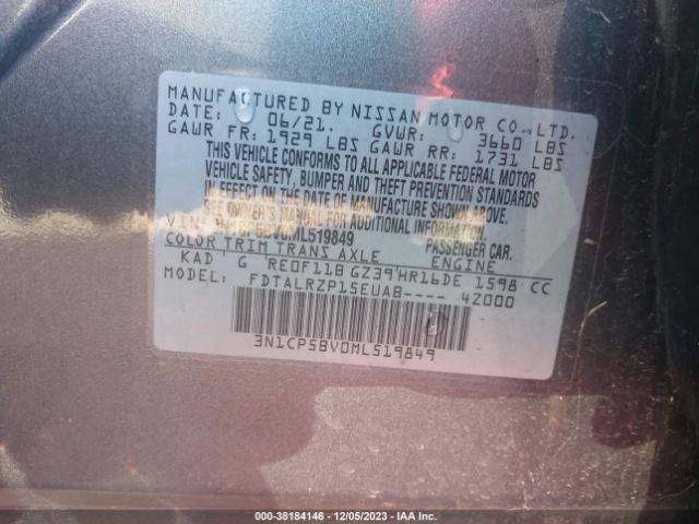 Photo 8 VIN: 3N1CP5BV0ML519849 - NISSAN KICKS 