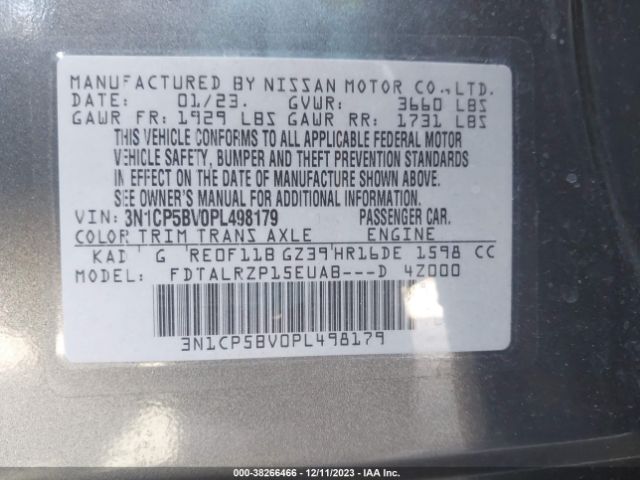 Photo 8 VIN: 3N1CP5BV0PL498179 - NISSAN KICKS 