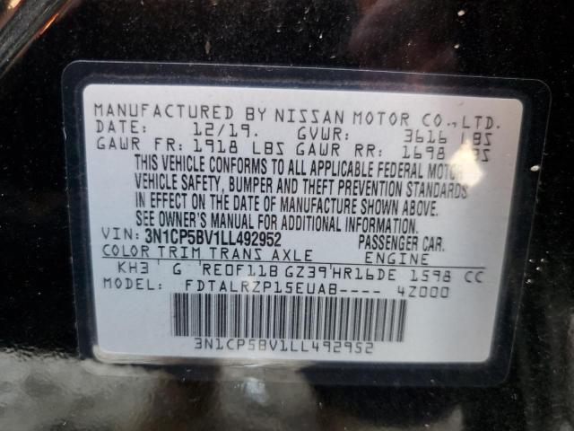 Photo 12 VIN: 3N1CP5BV1LL492952 - NISSAN KICKS S 