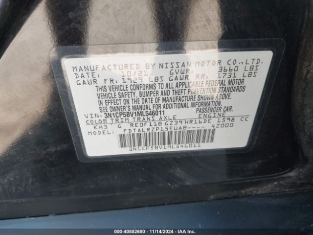 Photo 8 VIN: 3N1CP5BV1ML546011 - NISSAN KICKS 