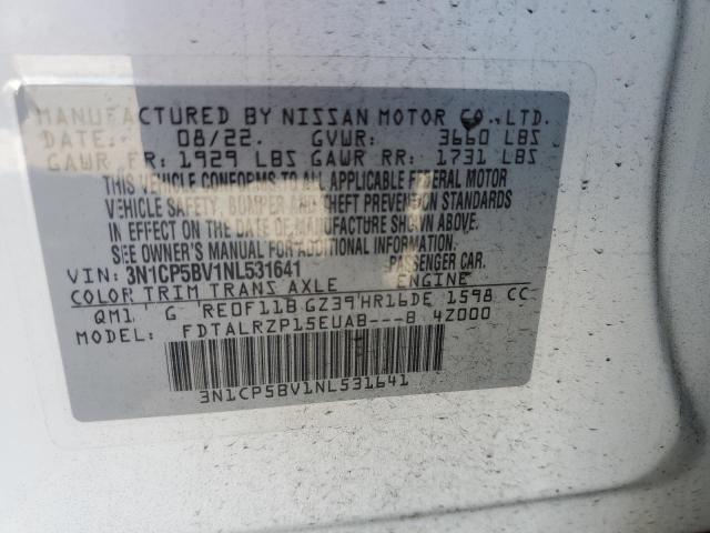 Photo 11 VIN: 3N1CP5BV1NL531641 - NISSAN KICKS S 