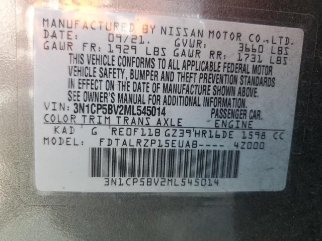 Photo 11 VIN: 3N1CP5BV2ML545014 - NISSAN KICKS S 