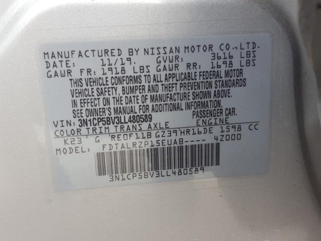 Photo 9 VIN: 3N1CP5BV3LL480589 - NISSAN KICKS S 