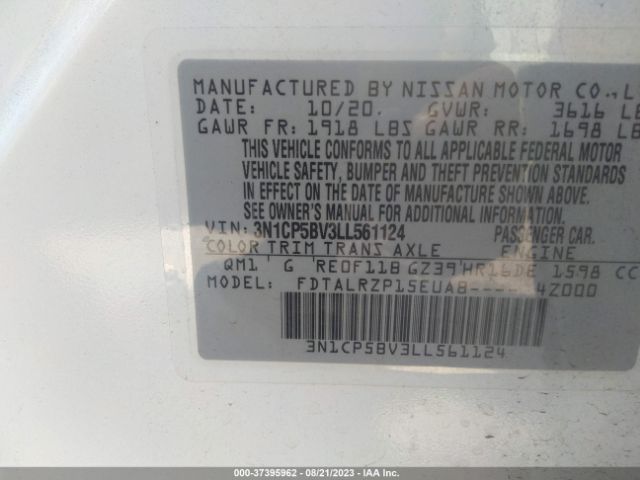 Photo 8 VIN: 3N1CP5BV3LL561124 - NISSAN KICKS 