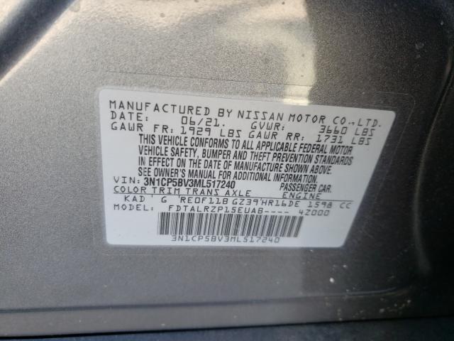 Photo 9 VIN: 3N1CP5BV3ML517240 - NISSAN KICKS S 