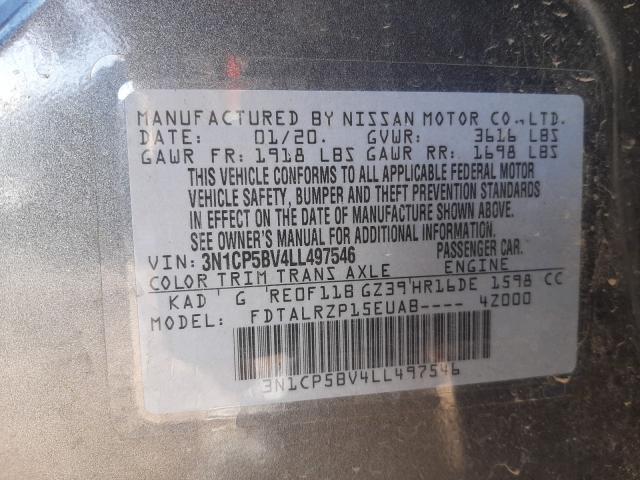 Photo 9 VIN: 3N1CP5BV4LL497546 - NISSAN KICKS S 