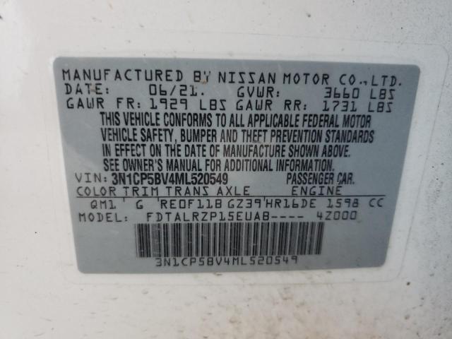 Photo 11 VIN: 3N1CP5BV4ML520549 - NISSAN KICKS S 