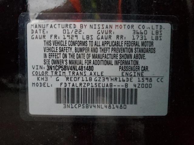 Photo 12 VIN: 3N1CP5BV4NL481480 - NISSAN KICKS 