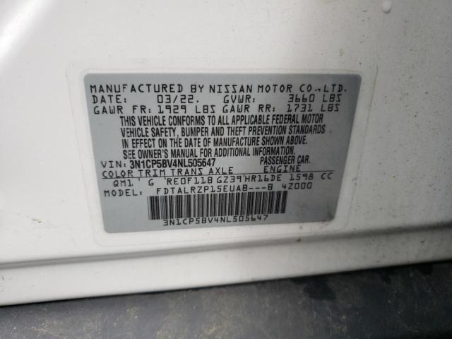 Photo 12 VIN: 3N1CP5BV4NL505647 - NISSAN KICKS 