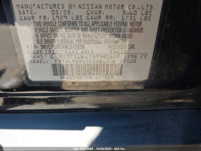 Photo 8 VIN: 3N1CP5BV4NL517829 - NISSAN KICKS 