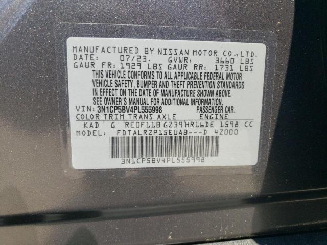 Photo 11 VIN: 3N1CP5BV4PL555998 - NISSAN KICKS S 