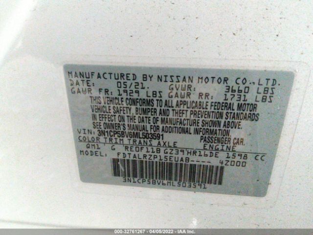 Photo 8 VIN: 3N1CP5BV6ML503591 - NISSAN KICKS 