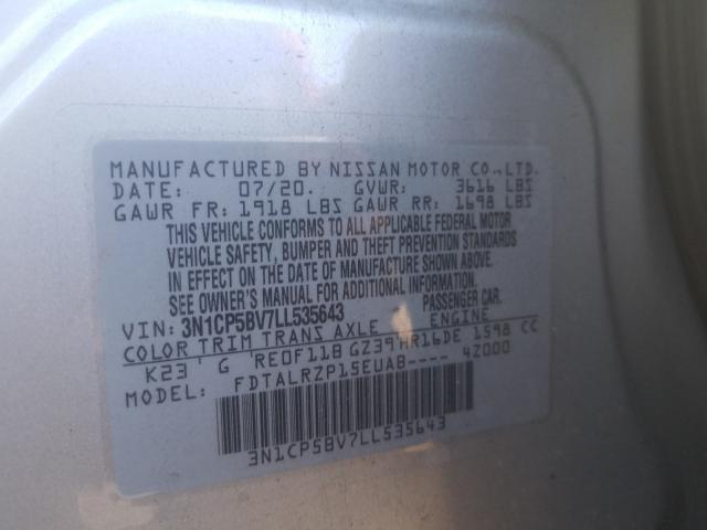 Photo 9 VIN: 3N1CP5BV7LL535643 - NISSAN KICKS S 