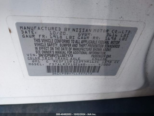 Photo 8 VIN: 3N1CP5BV7LL557173 - NISSAN KICKS 