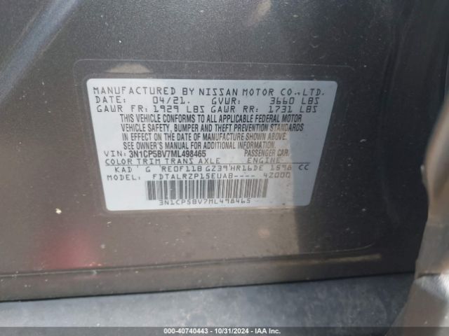 Photo 8 VIN: 3N1CP5BV7ML498465 - NISSAN KICKS 