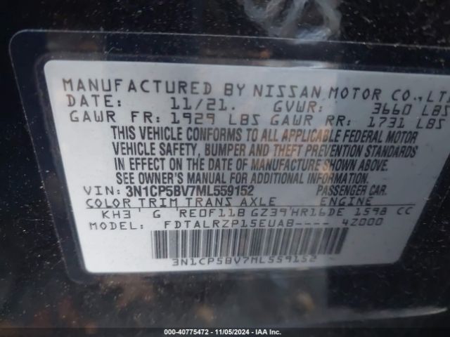 Photo 8 VIN: 3N1CP5BV7ML559152 - NISSAN KICKS 