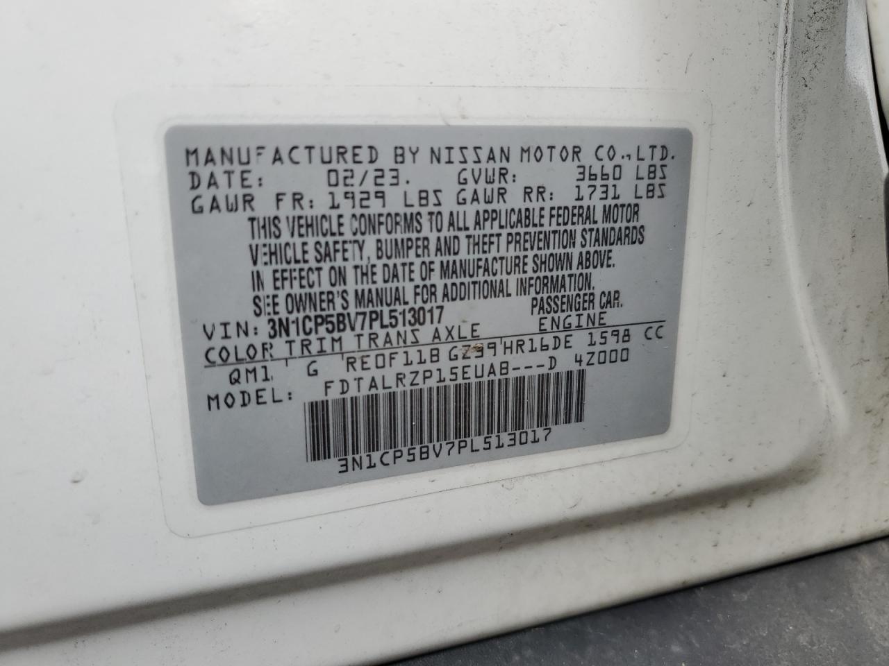 Photo 12 VIN: 3N1CP5BV7PL513017 - NISSAN KICKS 