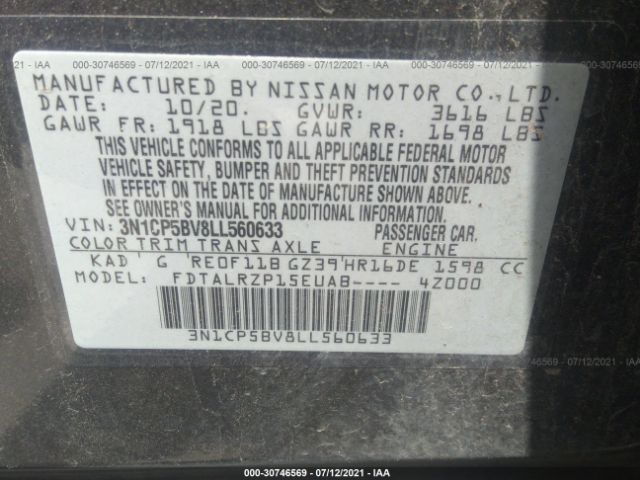 Photo 8 VIN: 3N1CP5BV8LL560633 - NISSAN KICKS 