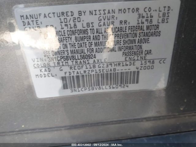 Photo 8 VIN: 3N1CP5BV8LL560924 - NISSAN KICKS 