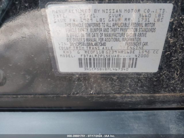 Photo 8 VIN: 3N1CP5BV8ML467340 - NISSAN KICKS 