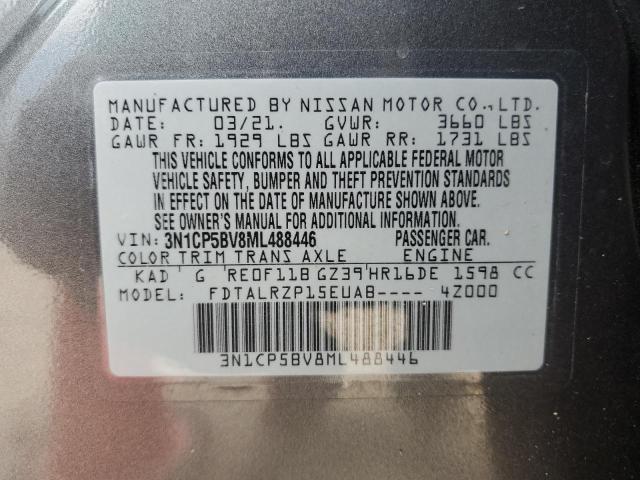 Photo 12 VIN: 3N1CP5BV8ML488446 - NISSAN KICKS S 