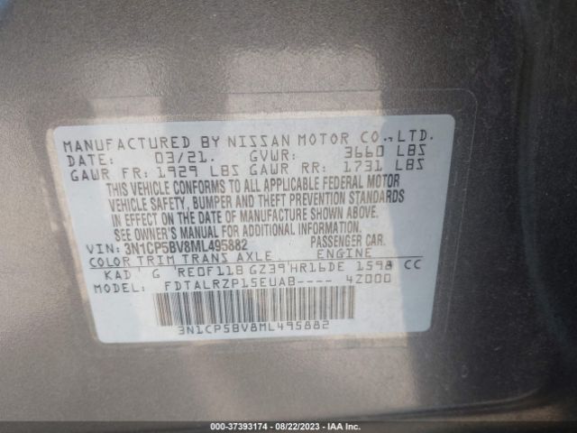 Photo 8 VIN: 3N1CP5BV8ML495882 - NISSAN KICKS 