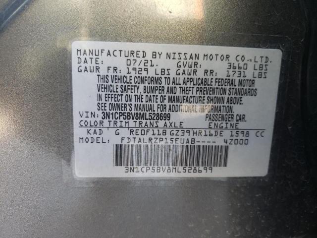 Photo 12 VIN: 3N1CP5BV8ML528699 - NISSAN KICKS S 