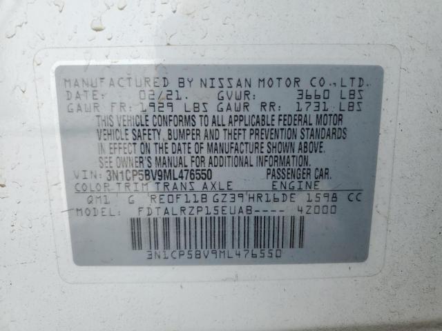 Photo 11 VIN: 3N1CP5BV9ML476550 - NISSAN KICKS 