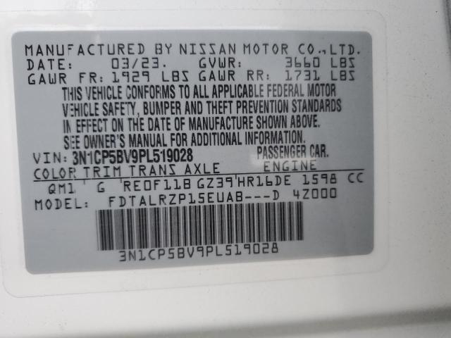 Photo 12 VIN: 3N1CP5BV9PL519028 - NISSAN KICKS S 