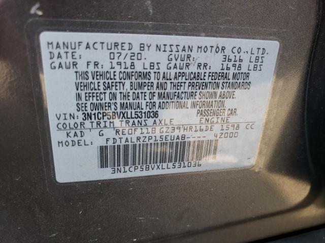 Photo 12 VIN: 3N1CP5BVXLL531036 - NISSAN KICKS S 