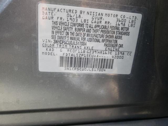 Photo 9 VIN: 3N1CP5CU0JL517004 - NISSAN KICKS S 