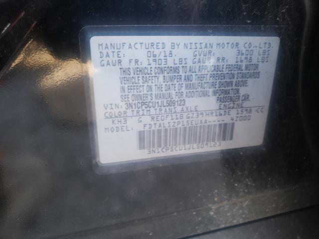 Photo 9 VIN: 3N1CP5CU1JL509123 - NISSAN KICKS S 