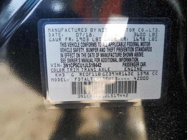 Photo 11 VIN: 3N1CP5CU1JL519442 - NISSAN KICKS S 