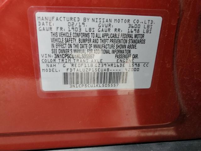 Photo 11 VIN: 3N1CP5CU1KL505557 - NISSAN KICKS S 