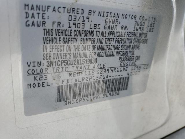 Photo 11 VIN: 3N1CP5CU2KL519838 - NISSAN KICKS S 