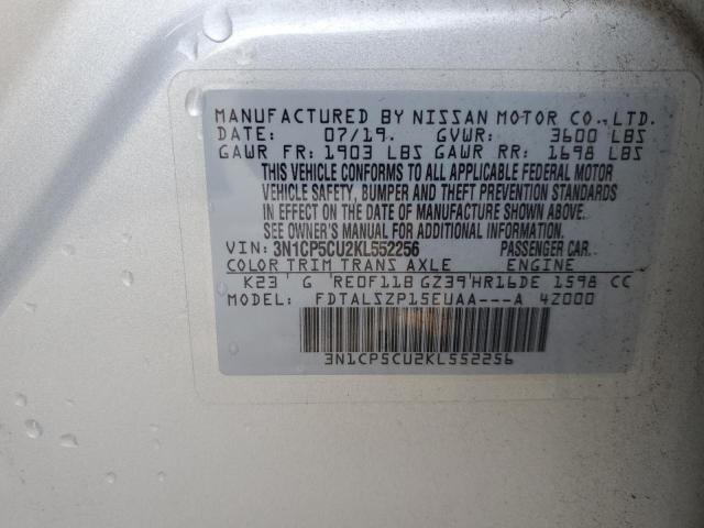 Photo 12 VIN: 3N1CP5CU2KL552256 - NISSAN KICKS 