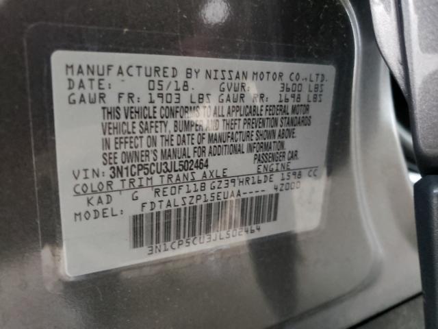 Photo 9 VIN: 3N1CP5CU3JL502464 - NISSAN KICKS S 