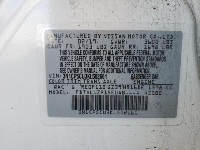 Photo 12 VIN: 3N1CP5CU3KL502661 - NISSAN KICKS 