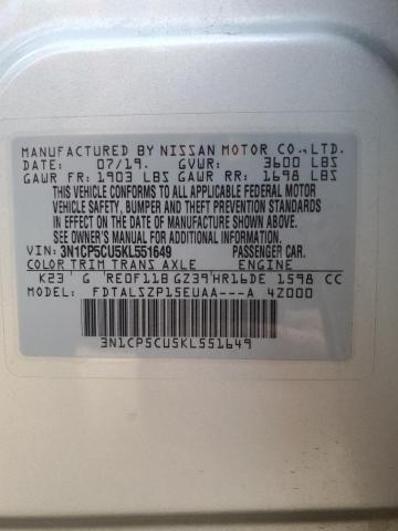 Photo 11 VIN: 3N1CP5CU5KL551649 - NISSAN KICKS 