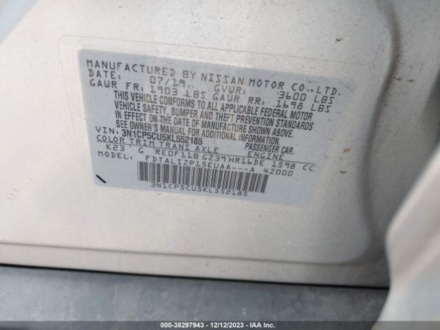 Photo 8 VIN: 3N1CP5CU5KL552185 - NISSAN KICKS 